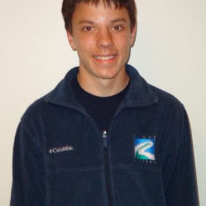 guy in a navy river keepers fleece jacket