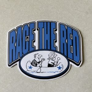 Race the Red Vinyl Sticker